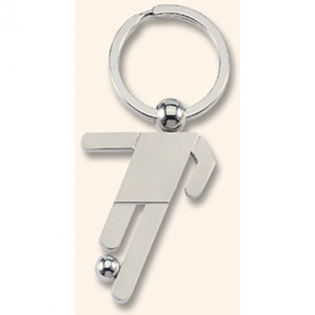Metal football player shaped holder