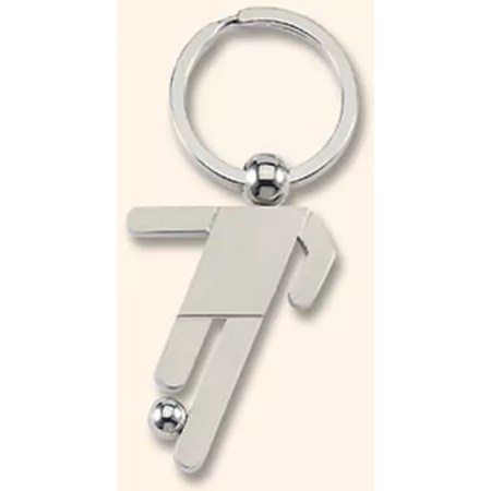 Metal football player shaped holder