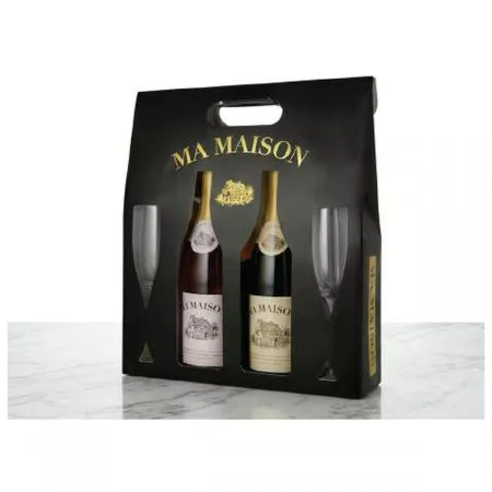 מארז יינות מבעבעים ממותג Ma Maison Sparkling עם לוגו החברה — שי לעובדים וללקוחות