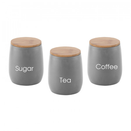 סט אחסון 3 חלקים לקפה,תה וסוכר,TSK-9505