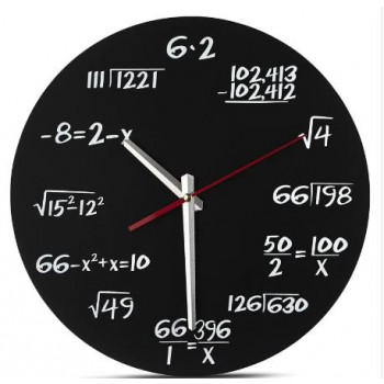 שעון קיר משוואה מתמטית