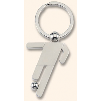 Metal football player shaped holder