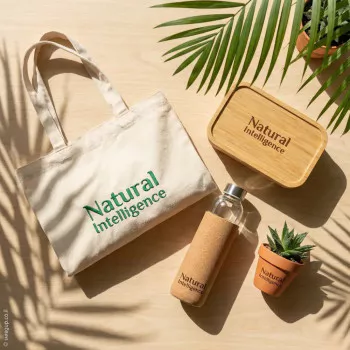 מארז אקולוגי מחומרים טבעיים ממותג The Naturalist Pack עם לוגו לחברות ירוקות