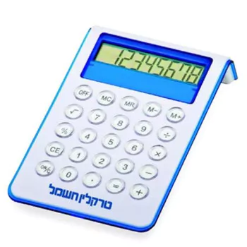 מחשבון שולחני מעוצב לבן "פאי"