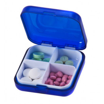 קופסת פלסטיק לתרופות 4 תאים