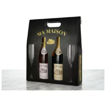 מארז יינות מבעבעים ממותג Ma Maison Sparkling עם לוגו החברה — שי לעובדים וללקוחות