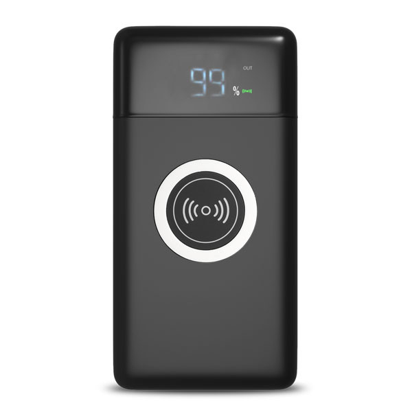 מטען נייד עם טעינה אלחוטית