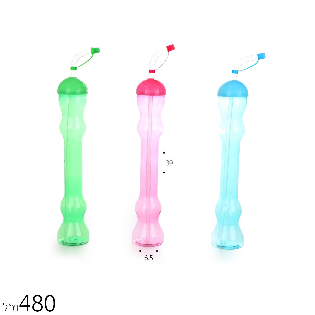 כוס ברד ארוכה עם קש