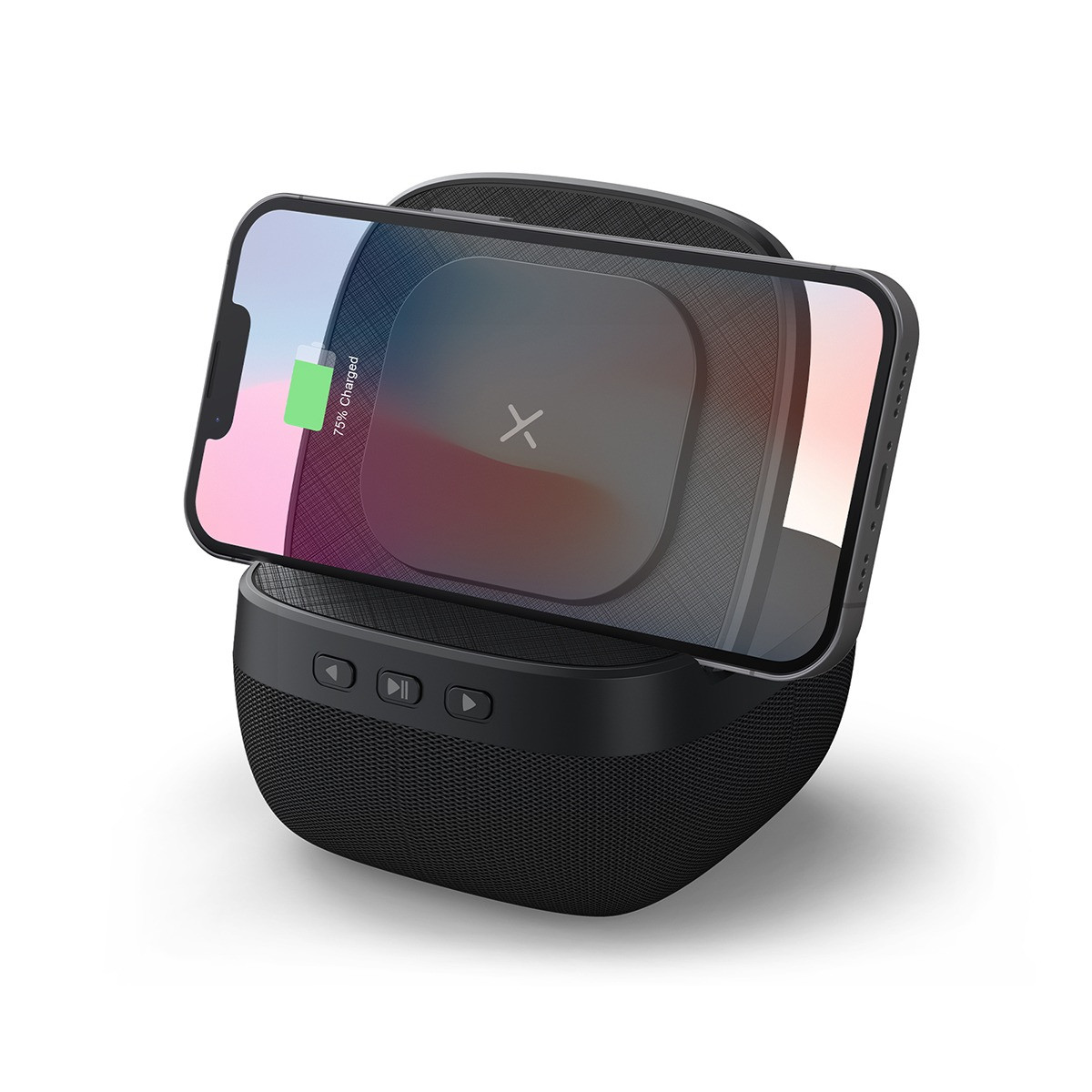 רמקול ומטען אלחוטי עם אופציה למיתוג זוהר "לונה"