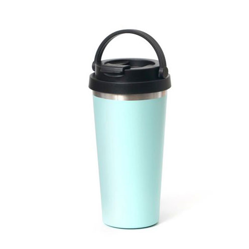 כוס תרמית עם דופן כפולה וידית אחיזה