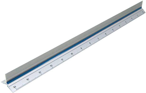 סרגל אדריכלים ממתכת 20 ס”מ