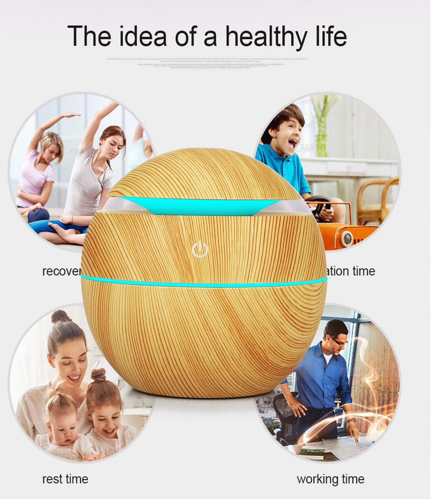 מכשיר להפצת אדים ושמנים ריחניים – HAPPY HUMIDIFIER