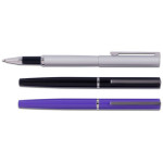 עט מתכתי מעוצב עם מילוי רולר