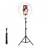 טבעת תאורה 20 ס"מ לצילום סלפי ולתאורת זום.  מגיע עם חצובה  באריזת מתנה