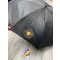 מטריה שחורה ממותגת עם הלוגו שלכם, TX-6