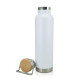 מילק מן בקבוק תרמי עם מכסה עץ שומר קור חום 24/12 בנפח 660 מ"ל גימור מט