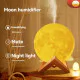 תאורת אווירה ירח משולב מפיץ ריח | מפזר אדים Moon Humidifier