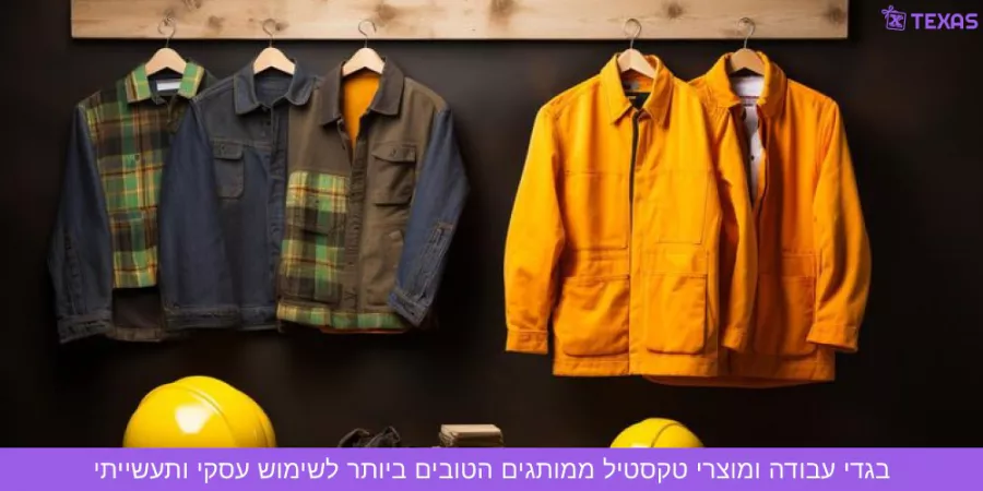 בגדי עבודה ומוצרי טקסטיל ממותגים לעסקים ותעשייה