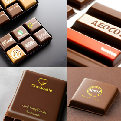 שוקולדים ממותגים עם לוגו