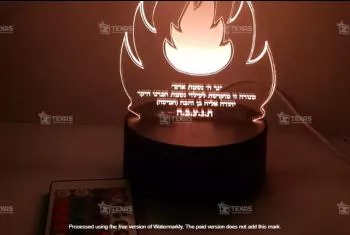 הדפסה מיוחדת על זכוכית ותאורה